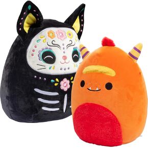 Squishmallows 10 "Purple Cow & 12" Bunnycorn 2 -Squish Back - احصل على اثنين من Jazwares Plush لأقل - هدايا لعبة حيوانية ناعمة ومحشوة للأطفال.