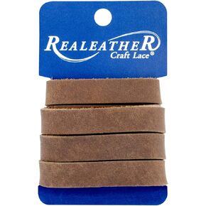 Realeather Leather Strip 1/2"X36" -Medium Brown in Kuwait