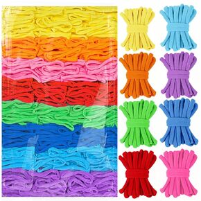 daheypong 800pcs Refill Loops for 7-Inch Weaving Loom - 8 Color Loom Loops for Potholder Making, Durable Nylon Craft Bands for Kids Adults DIY Projects