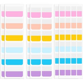 420Pcs Sticky Index Tabs Colored Book Sticky Tab Index Divider Repositionable Page Marker for Notebooks File Classification Textbook Folder Post Learning Work Daily Life
