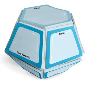Knock Knock Sticky Note Ball: Sweary Notes Sticky Note Thingy with 12 Trapezoid Sticky Pads & 1 Hexagon Sticky Pad, 25 Sheets Each