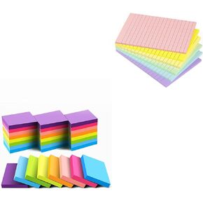 1.5x2 ملاحظات لزجة و 4 × 6 باستيل الملاحظات اللاصقة