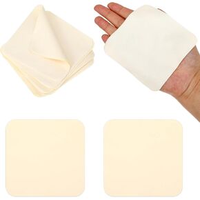 20 PCS CHAPS CUT CHAMOIS ، أدوات الفخار Chamois Artist Chamois Cheore Pottery Tool Tool Tool Soft Soft Chamois Ceramic Pottery Supplies for Pot Rim Transleming Pottery Chamois Cloth