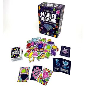 Gamewright - The Curse of The Maldita Diamond - A Fast Playing Gem of a Game - Card Game for Kids - Ages 8 and Up - Great for Family Game Night!