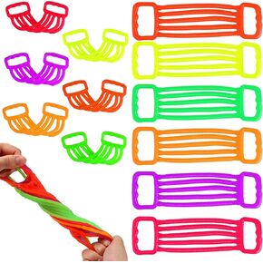 ArtCreativity 30 PK Stretgy String Toys - سلاسل حسية في تصاميم فرقة التمرينات المرح - 6 ألوان نابضة بالحياة - ألعاب تململ للأطفال الصغار - الهدايا الحسية التوحد 2+