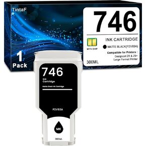 Compatible 746 Ink Cartridge 300-ml Matte Black (P2V83A) Replacement for HP 746 Ink Cartridge High Capacity Work with DesignJet Z6 & Z9+ Large Format Printer Ink 1-Pack