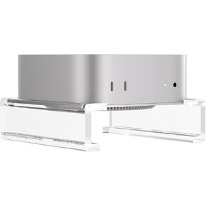 2024 MAC MINI COMPUTER STAND ، MATT DESK FOR MAC MINI M4/M4 PRO ، يوفر تبديدًا أفضل للهواء ودعم تدفق الهواء.