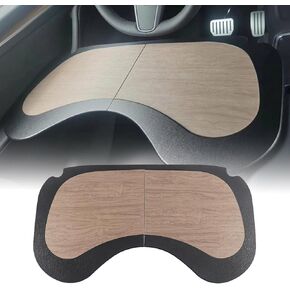 GEARUP قابلة للطي للسيارات المحمول طاولة ودرج الطعام لـ Tesla Model 3/Y/X - صينية كبيرة متعددة الوظائف للأكل ، العمل ، السفر ، التخييم