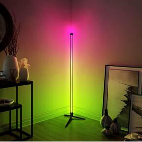Illuminest Smart Color Floor Lamp with Phone App & Remote Control – DIY Colors, 68+ Scenes, Music Sync, and Ambient Lighting for Living Rooms, Bedrooms, and Gaming Rooms