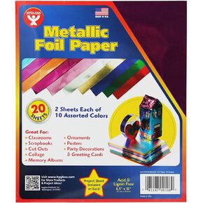 Metallic Paper 2 Each 10 Asst Color Arts & Crafts Paper Hyg108 Hygloss Products Inc.