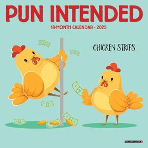 Willow Creek Press, Pun Intended 2025 Mini Wall Calendar