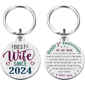 First Wedding Anniversary Keychain Gifts for Husband Him, 1 Year Anniversary Decoration, We Still Do Since 2022, 1 Yr Anniversary for Men