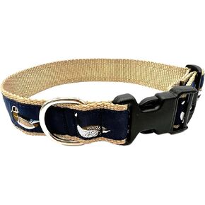 Preston Heavy Duty Adjustable Duck Dog Collar – Handsome Waterfowl Dog Collars Come in Different Sizes for Dogs from X-Large to X-Small. (Large Collar 1.25 inch Wide)