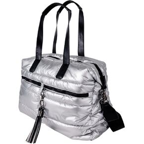 Citi Collective Gallery حقائب Weekender للنساء Silver | حقيبة عمل متعددة الاستخدامات | حقيبة السفر مع الأشرطة القابلة للتعديل للنساء | يأتي كمبيوتر محمول من الداخل مع حقيبة أحذية مكافأة وأكثر