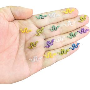 100pcs mini snake ثعبان صغير راتنج الثعابين دمية ثعابين ميني هالوين ثعبان للحديقة الخيالية هالوين دمية