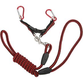RC Car Traction Rope ، RC Traction Rope Nylon Winch Recovery Strap Universal for 1/5 1/8 1/10 جهاز التحكم عن بعد (أحمر)