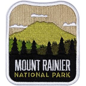 Pagabond Heart Mount Rainier National Park Patch - Mount Ranier Soundir - الحديد على شارة السفر