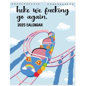 Calendar 2025, here comes the calendar again, the fun monthly wall calendar to match your witty personality, the novel plan wall calendar, and the prank gift for friends