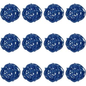 12-Pack Wicker Rattan Balls 40mm/1.6 Inch Decorative Rattan Balls Orbs Vase Fillers Bowl Fillers for Christmas/Weddings/Thanksgiving/DIY Crafts/Home Decor [Green]
