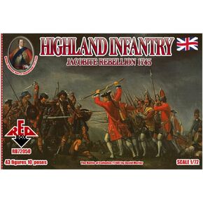 Red Box Figures Jacobite Rebellion 1745: Highland Infantry (43-Piece) (1/72-Scale)