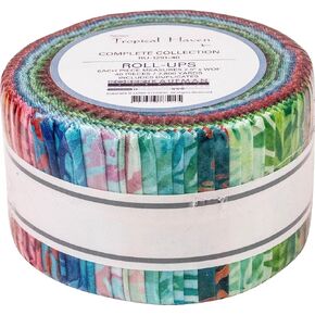 Lunn Studios Artisan Batiks Tropical Haven 40 2.5 بوصة Strips Jelly Robert Kaufman RU-1291-40