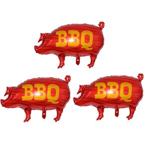 البالونات الحفلات في Soochat BBQ ، والبالون رقائق الشواء Mylar Foil لعيد ميلاد الطفل الزفاف زخارف الصيف لوازم اللوازم