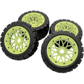 All Terrain Front and Rear Tire Kit 2nd Gen Green for 1/5 HPI ROVAN KM Rofun Baja 5B RC CAR Parts