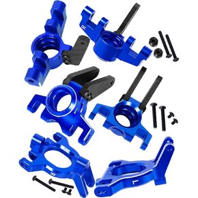 ترقيات قطع الغيار لـ 1/10 4x4 Kraton/Outcast 4S BLX ، 1/8 Mojave 4x4 4S BLX ، مفاصل كتلة التوجيه الأمامية من الألومنيوم وكتل Caster Caster وقفزات المحاور الخلفية لأعلى ، Blue Navy