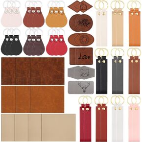 60 pcs lasable flanks flanks lasable Lashable Leatherette Sheets 12.6 × 10.2 بوصة PU الجلدية المفتاح FOB من الجلد على بقع قبعة للمواد DIY مخصصة ليزر حرفة