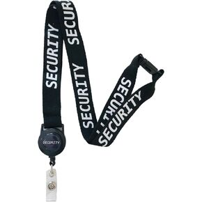 20mm Security Lanyard with Integrated Badge Reel & Safety Breakaway