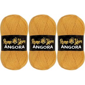 Angora Yarn | #2 Fine Sport 3 Ply |%80 Acrylic,%20 Wool | Thread Crochet Lace Hand Knitting | Yarn for Knitting | Yarn for Crocheting Angora Wool | Hand Knitting Yarn (1 Pack, 940 Black)