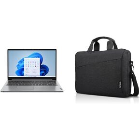 Lenovo Ideapad 1 - AMD Ryzen5-5500u - 15.6 "Full HD (1920x1080) - ذاكرة 8 جيجابايت - 512GB SSD Storage - Windows 11 - Cloud Gray - (2023 Model) & Laptop Bag T210 ، Messenger الكتف