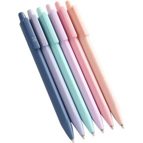2 Models Optional 6PCS Morandi Triangle Bar Mechanical Pencil Set Cute Aesthetic Artist Pencil Set Retractable Pencil for Home Office Work Business Clubs Party Favors Drawing Writing(0.5mm)