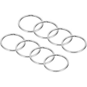 PATIKIL Metal O Rings, 304 Stainless Steel O-Ring Heavy Smooth Round Rings for Macrame DIY Craft