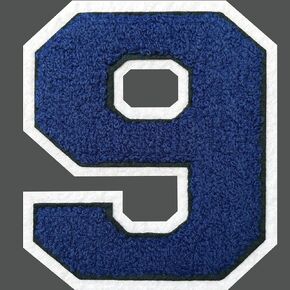 تصحيحات الحديد على الرقم 4-1/2 "تصحيحات رقم Chenille الأزرق تصحيحات رقم VARSITY تصحيحات رقم Letterman (3)