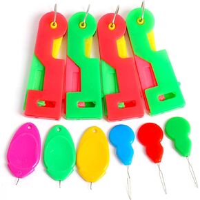 10Pcs Automatic Needle Threader, Upgraded Sewing Machine Needle Threader for Hand Sewing, Small Needle Eye Threading Tool, Say Goodbye to Hard to Thread Needles!