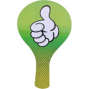 إبهام Lurrose Up Thumbs Down Paddle نعم لا توجد علامات للتصويت على الفصل الدراسي باللونين الأحمر الأخضر الحقيقي المجاذيف الخاطئة.