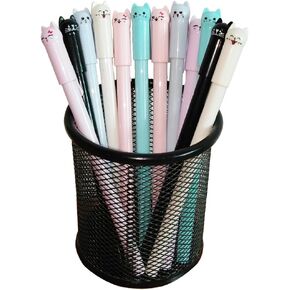 Sencoo 12 Pack Red Gel Ink Pen Cute Cat Cat Pens Creative Students Stationery School Award Kawaii Pridting Hight Hight