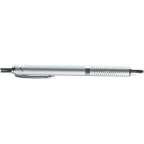 Pentel Gel Pen,Retract./Refill.,0.7mm,Black Ink,Silver Barrel Qty:12