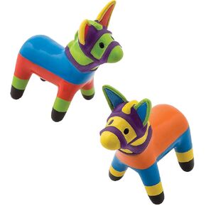 Fun Express - Vinyl Fiesta Donkey for Cinco de Mayo - Toys - Character Toys - Vinyl Characters - Cinco de Mayo - 12 Pieces