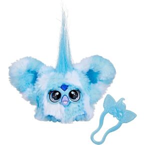 Furby Furblets Chee-Chee Mini Friend ، ألعاب أفخم إلكترونية للفتيات والفتيان 6+ ، Perctah Print ، يتحدث عن موسيقى Furbish & Plays ، سلسلة 4