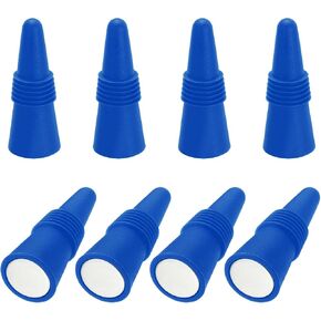 MECCANIXITY 8Pcs Wine Stoppers High Temp Silicone Plug T Shaped Wine Bottle Stopper Wine Outlet Cap 4 color