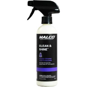 Malco Clean & Shine Interior Car Cleaner and Dressing – Restore Leather, Plastic and Vinyl Surfaces in Your Vehicle/Clean, Condition and Protect in 1 Simple Step / 22 oz. (125922)