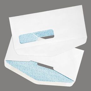 LUXPaper #10 Business Bottom Flap Window Envelopes | Commercial Flap | Security Tint | 4 1/8" x 9 1/2" | White | 24lb. Text | 250 Qty