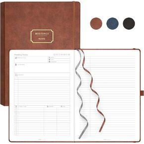Emshoi 2 Pack Meeting Notebook for Work Organization ، B5 A4 Size ، 100-240 صفحة
