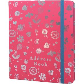 Boxclever Press Large Address Book. Address Book with Alphabetical Tabs and 432 Spaces. Hardcover Address Books with Change of Address Labels, Birthday & Christmas Card Sections. 8.5 x 7.5ins