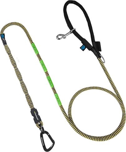 Heavy Duty Dog Leash - Dog Training Leash for Dog - Shock Absorbing Bungee Dog Leashes - Chew Proof Dog Leash - Extreme Durability Safety Hands Free Dog Leash for Medium and Large Dogs FT 44~132 lbs in Saudi Arabia