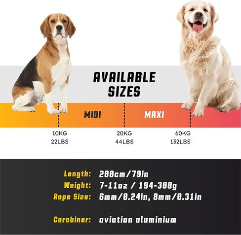 Heavy Duty Dog Leash - Dog Training Leash for Dog - Shock Absorbing Bungee Dog Leashes - Chew Proof Dog Leash - Extreme Durability Safety Hands Free Dog Leash for Medium and Large Dogs FT 44~132 lbs in Saudi Arabia