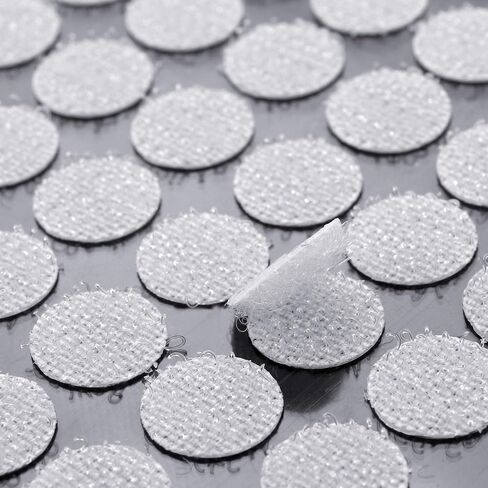 JANYUN 1008pcs Self Adhesive Dots,2/5" 10mm Diameter Sticky Dots Back Dots Hook and Loop Tapes White Classroom Office Home in Saudi Arabia