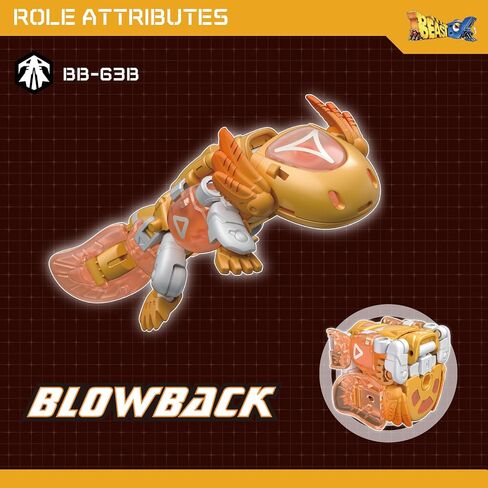 52TOYS BEASTBOX BB-63B Blowback Deformation Toys Action Figure, Converting Toys in Mecha and Cube, Perfect Birthday Party Gift for Teens and Adults, Based on Hexagonal Arowana in Saudi Arabia